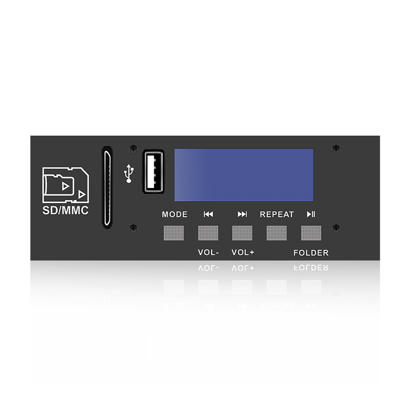 LCD6220: Viiden painikkeen SD/USB-liitin LCD-näyttö MP3-soitin Bluetoothilla, TWS