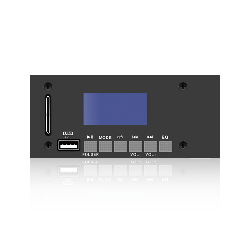 LCD6226: kuuden painikkeen SD/USB-liitin LCD-näyttö MP3-soitin Bluetoothilla, TWS