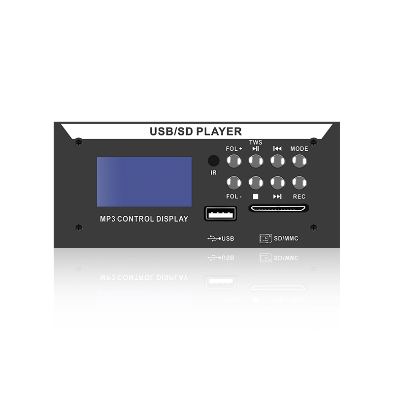 LCD8226: Kahdeksan painikkeen infrapunakaukosäädin SD/USB-liitin LCD-näyttö MP3-soitin Bluetoothilla, TWS