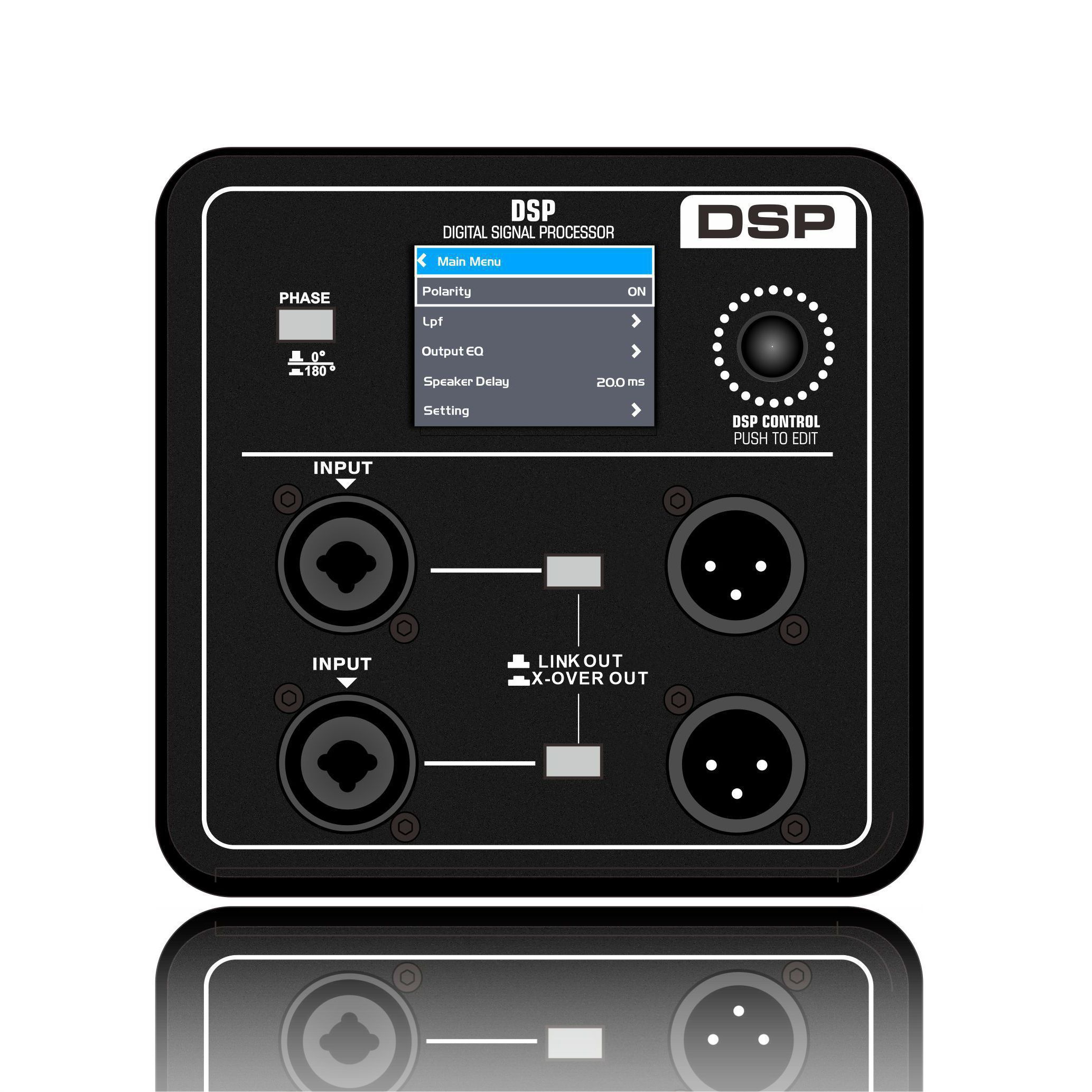 DSP2405SUB ammattikäyttöinen subwoofer-vahvistin