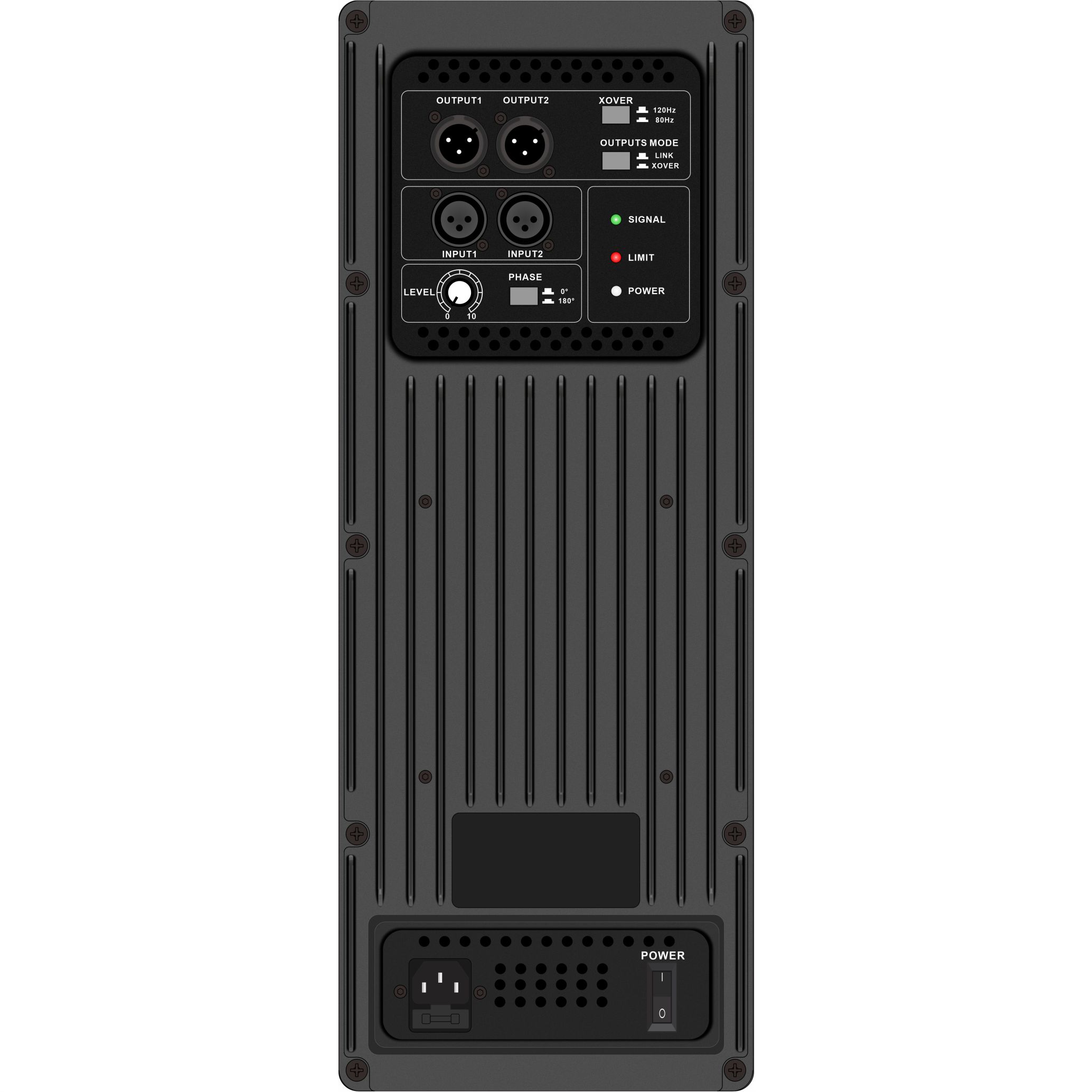 S15SUB-subwoofer-järjestelmän vahvistin