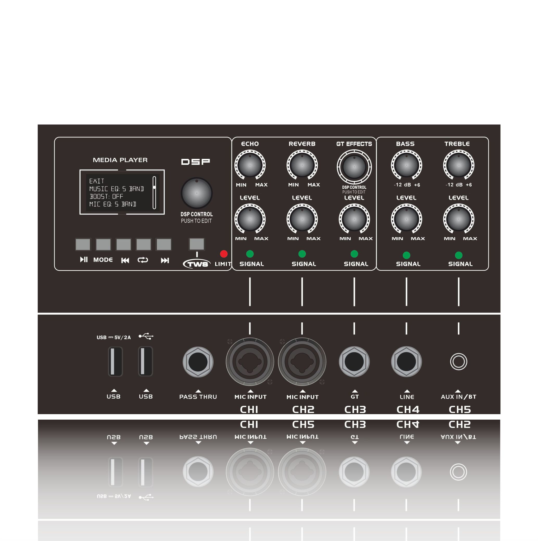 MK12-1.1 Pro Active Line Array -tehovahvistin