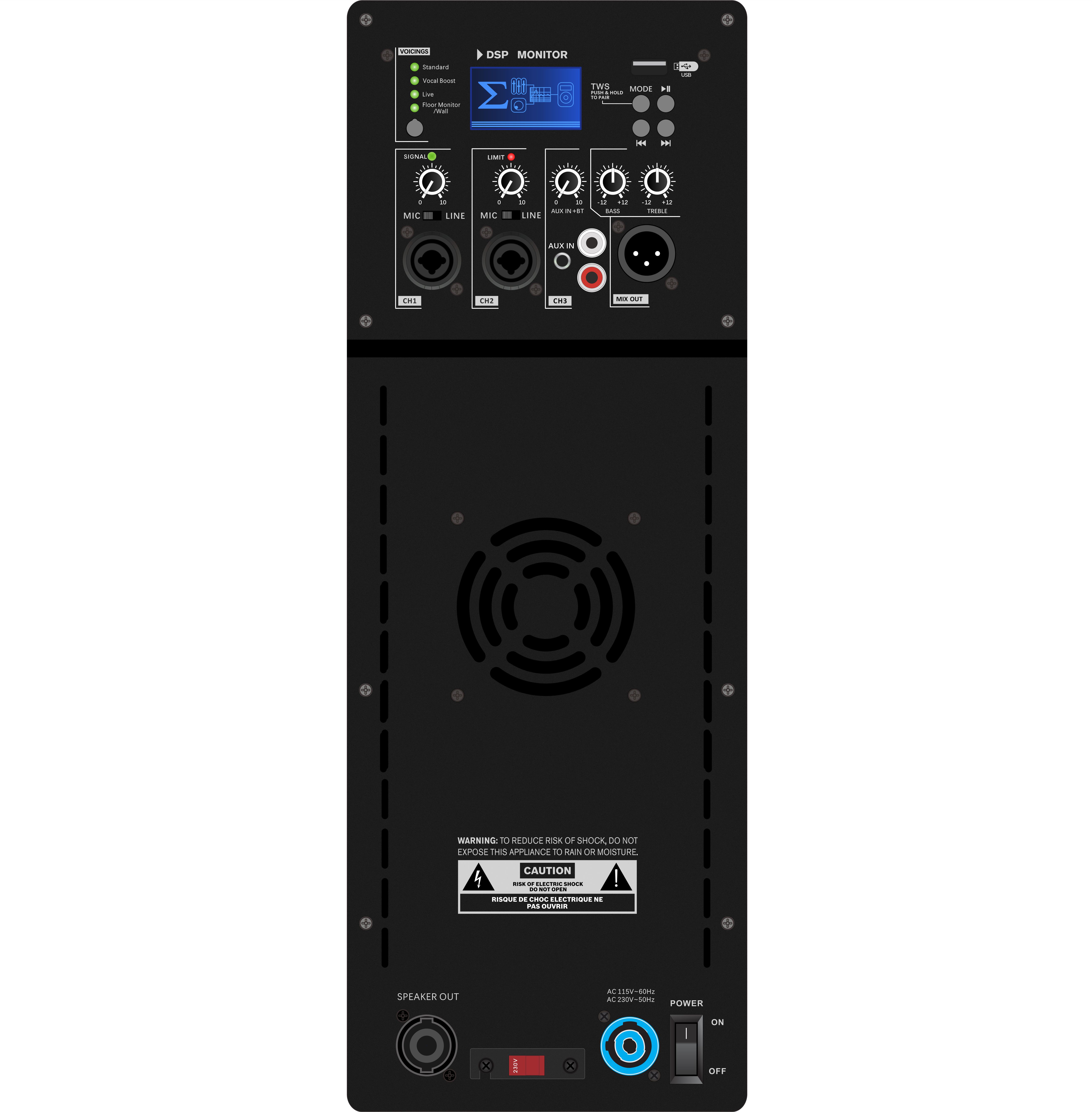 DSP1807-1.1 LLC Resonant High Reliability Class D tehovahvistin