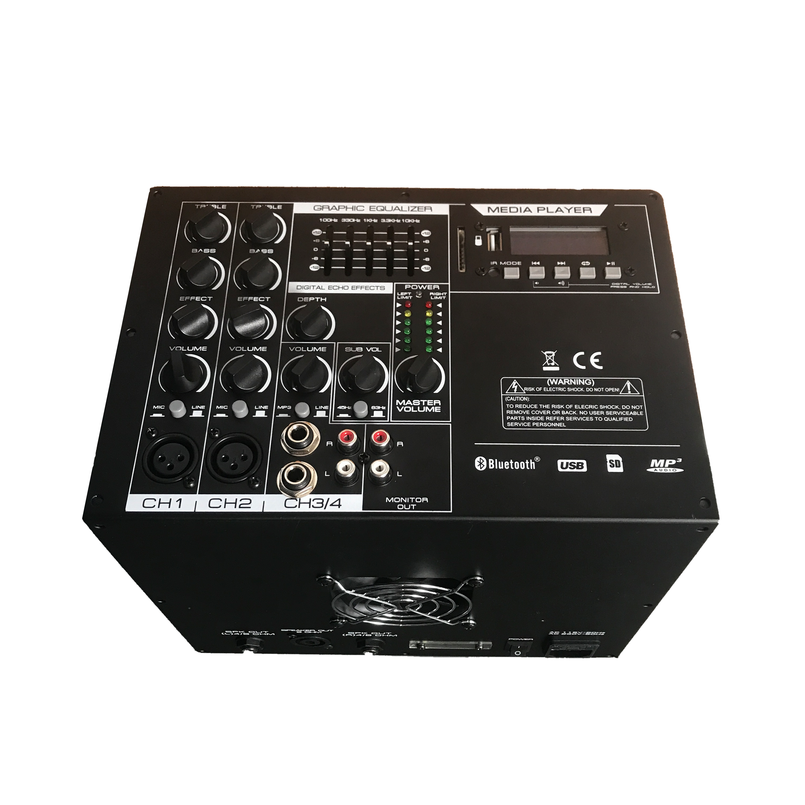 EON206SUB Line Array -kaiutinjärjestelmän tehovahvistin 2.1-2.2