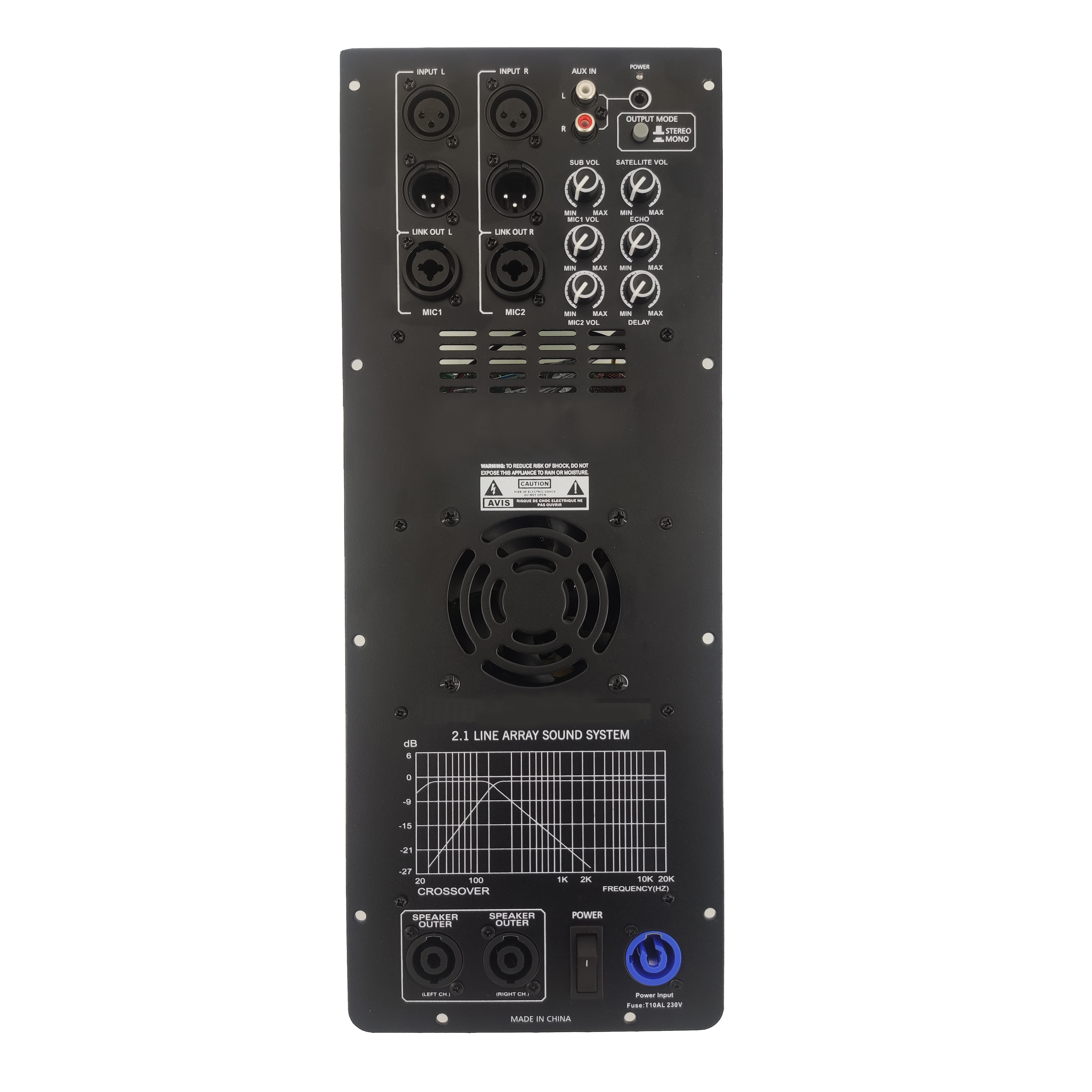 DSP1908-2.1 Pro Active Line Array -tehovahvistin