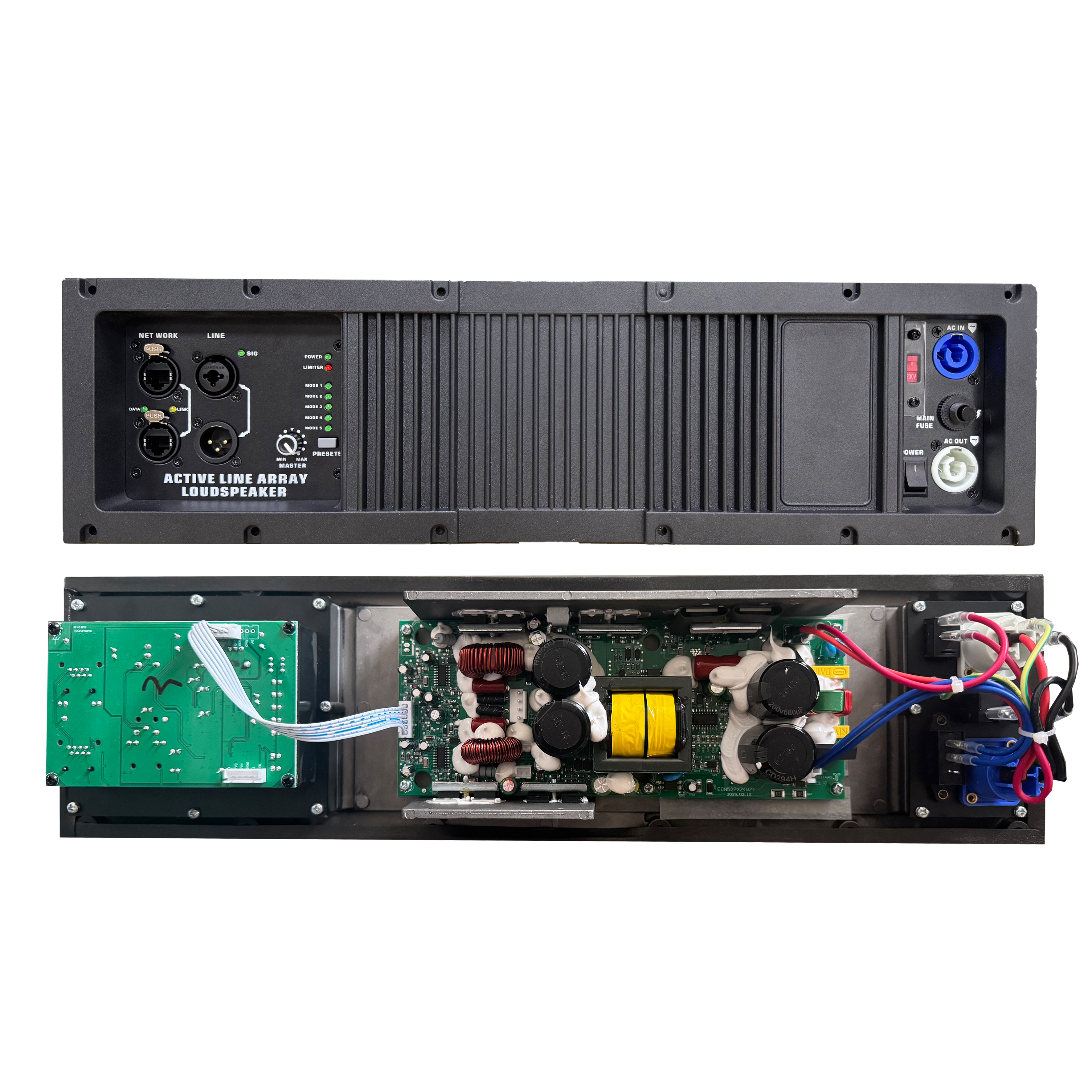 HG485-212 Active Line Array -järjestelmävahvistin RJ45-liittimillä